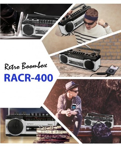 Riptunes Retro AM/FM/SW Radio + Kassette Ghettoblaster mit Bluetooth und USB/SD-Karte - Bild 5 von 7