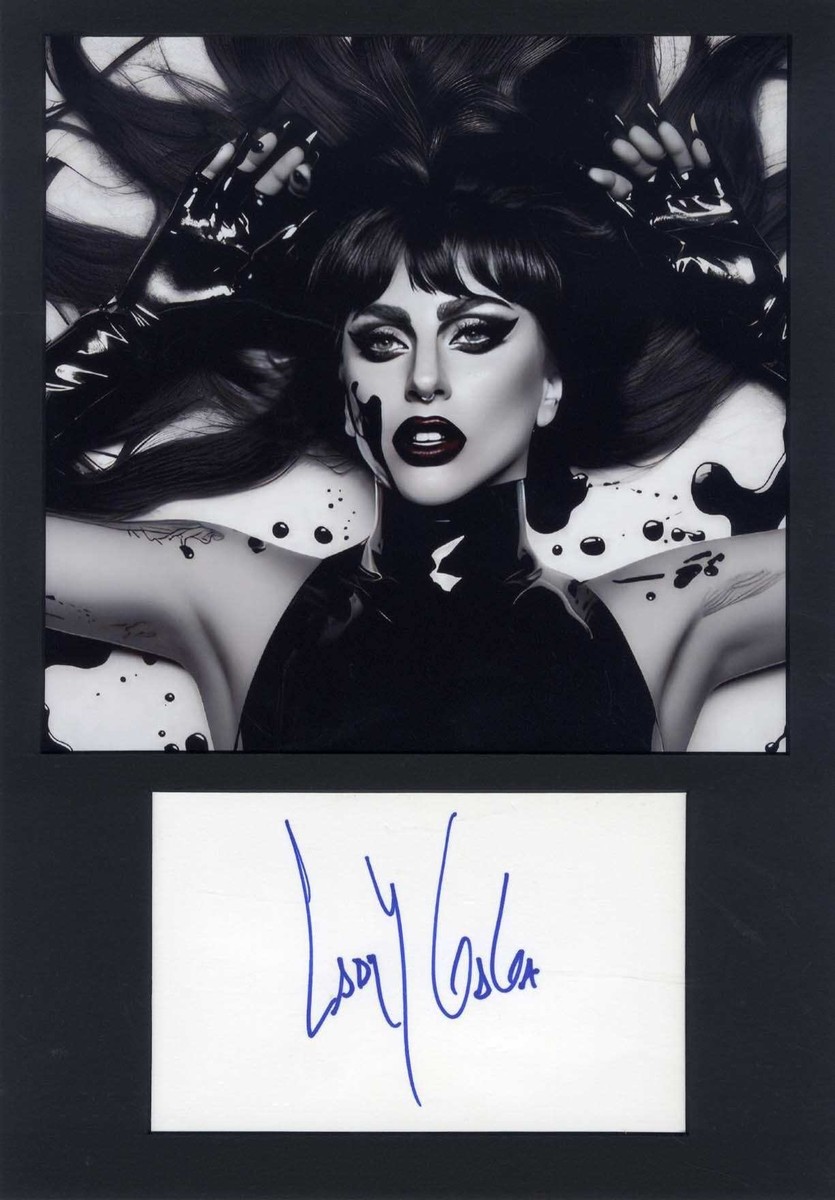 Lady Gaga レディーガガサイン入り写真　証明書付き　オートグラフ　傷あり Lady Gaga Autograph | eBay