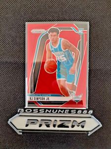 2024-25 Panini Prizm - KJ Simpson Jr. #247 Red Prizm /299 (RC)