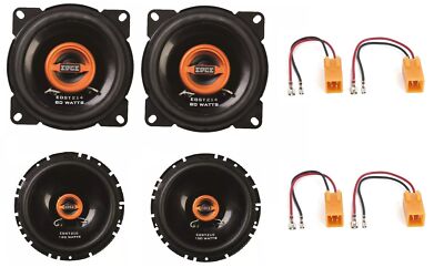 Edge Audio Front Door & Rear Shelf Car Speakers Upgrade Kit for Fiat Punto Mk2