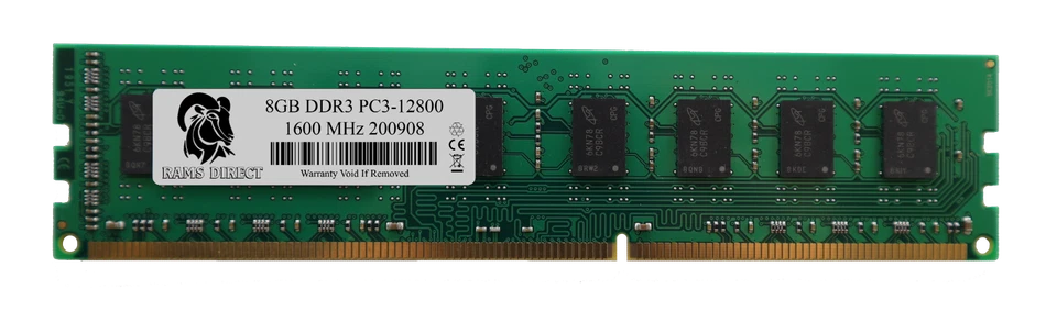 RAMS_DIRECT LOT 10 | 8GB DDR3 1600 MHz Desktop PC3-12800 Non ECC DIMM Memory RAM - Image 2 of 4