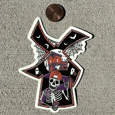 DUTCH Bros BROTHERS Coffee HALLOWEEN Skeleton GLOW In DARK 2023 STICKER Windmill