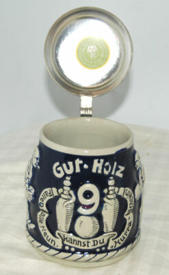 Marzi Remy 1/2 Liter Stein ''Have a Good Game'' 9-Pin Kegel Bowling Stein Germany