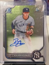 2022 Bowman Chrome - Prospect Autographs #CPA-BC Benjamin Cowles (AU, RC)