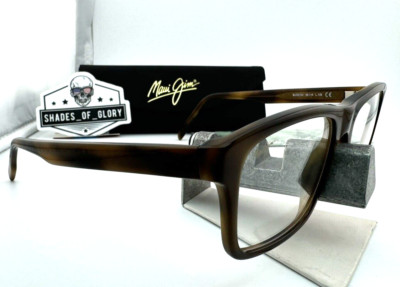 MAUI JIM EYEGLASSES FRAMES MJO2124-01E BROWN CHOCOLATE TORTOISE 56-19-150MM CASE