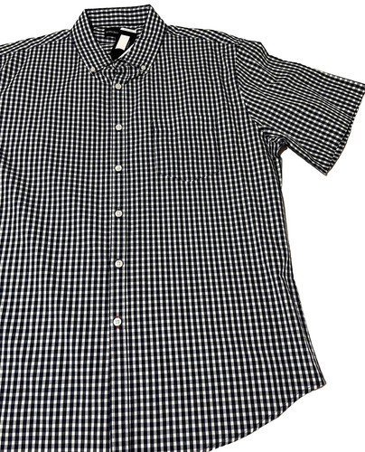 Beverly Hills Polo Club Men’s XL Short Sleeve Blue Plaid Button-Up Shirt - Picture 4 of 9