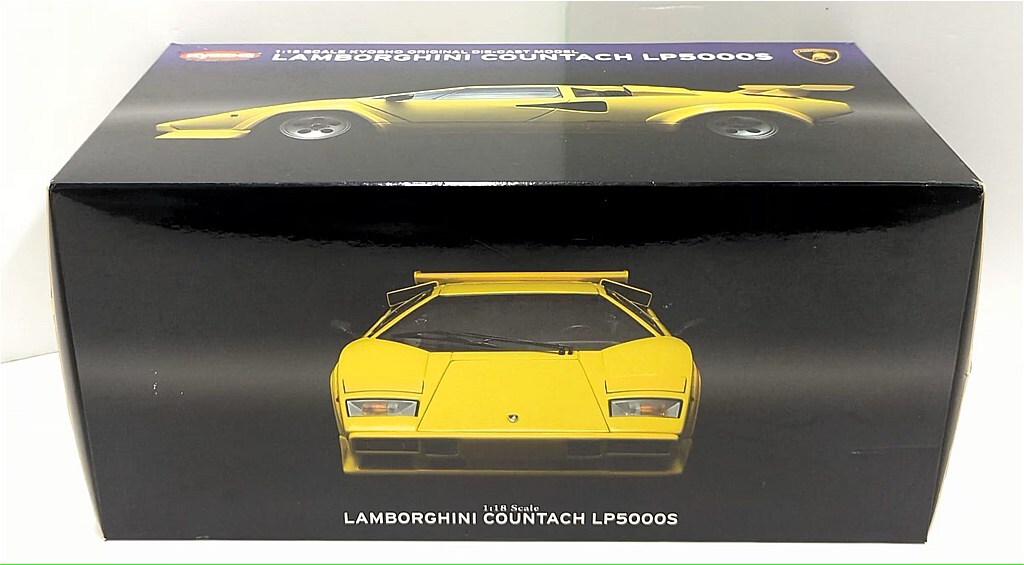 Kyosho 1/18 Lamborghini Countach LP5000S Yellow #08322Y Diecast