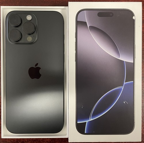 *NEW* Apple iPhone 16 Pro 512GB Black UNLOCKED w/Apple Warr May 13, 2026! - Zdjęcie 7 z 9