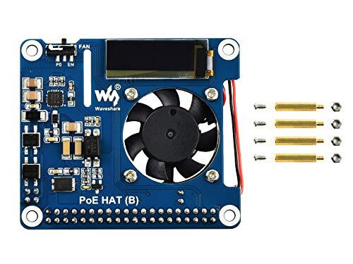 Power Over Ethernet Hat (B) Poe Hat for Raspberry Pi 4 B/3 (m7d)