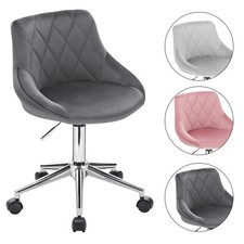 Bürohocker Samt Arbeitshocker Drehhocker Schreibtischstuhl Rollstuhl Bürostuhl