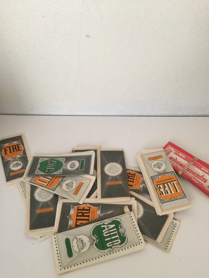 Vintage 1960 Game of Life Replacement Parts Lot Notes Certificates - Image 4 of 4