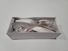 Closed Toe Satin Mid Heel Bridal Shoes Ivory Size 6.5 Brand New In Box