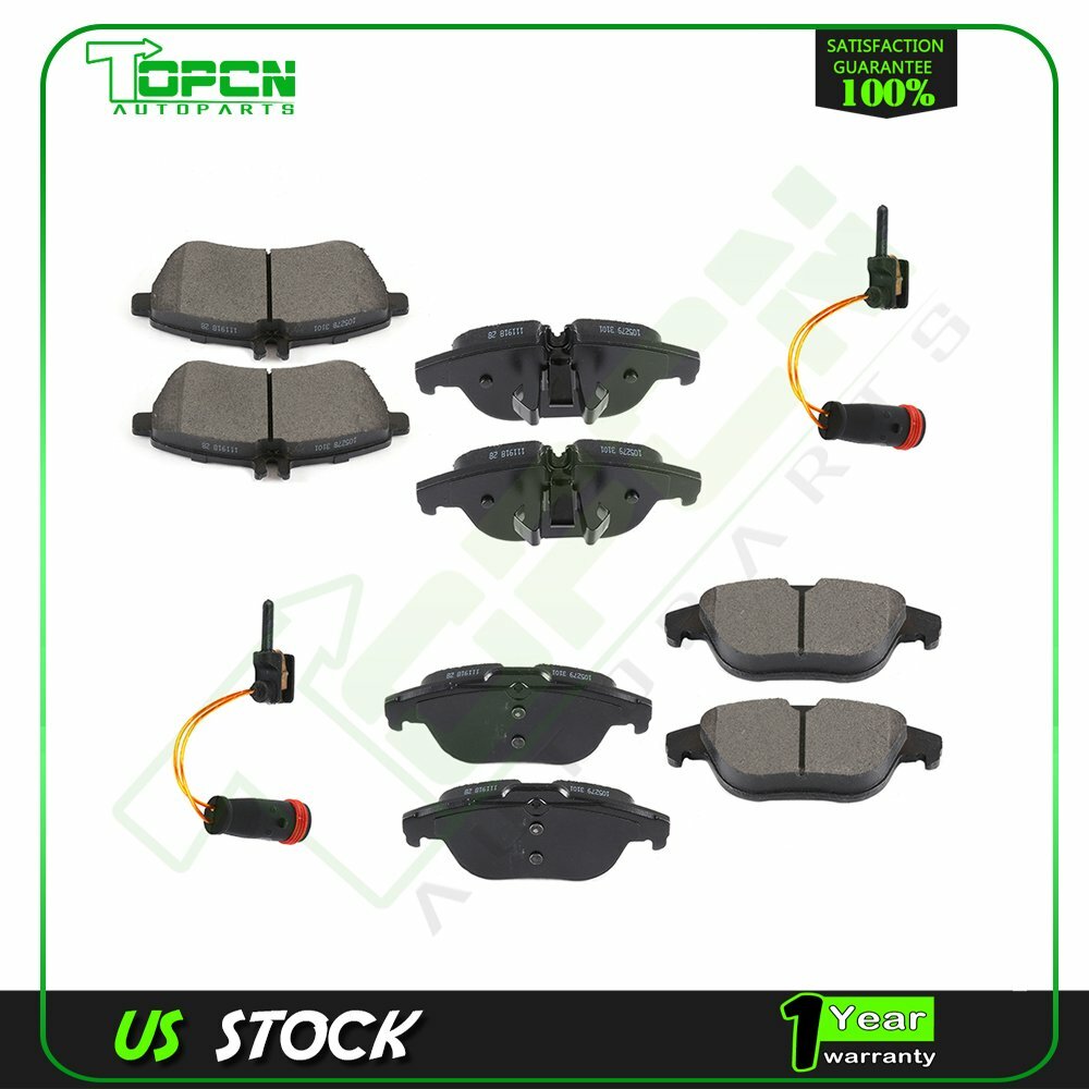 Brake Ceramic Pads And Brake Sensor Front & Rear Fits MercedesBenz