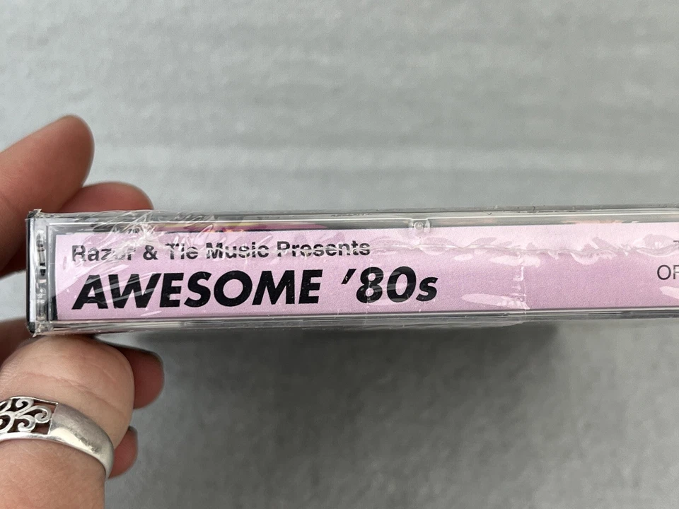 Vintage Sealed 1994 Razor & Tie Music “Awesome '80s” Lot Of 2 Cassettes - Image 3 of 4