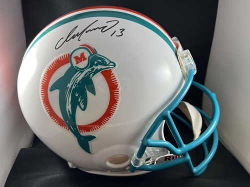 Casque professionnel grandeur nature Riddell fanatiques authentique signé Dan Marino Dolphins Miami - Photo 1/3