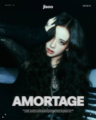 BLACKPINK ジス AMORTAGE ポスターセット A／B BLACKPINK JISOO AMORTAGE Mini Album VINYL Ver/LP+Sticker+Photo