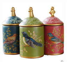 wrendale tea coffee sugar canisters