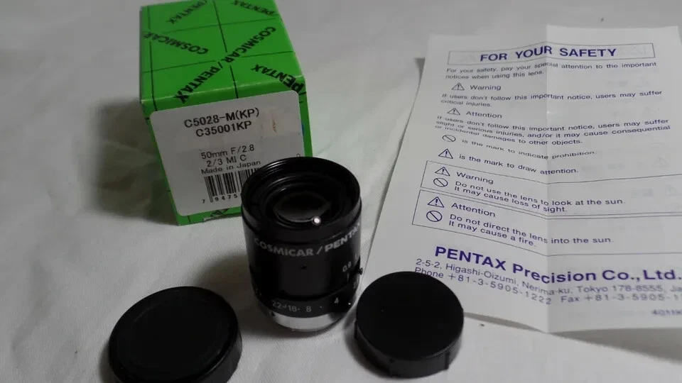 a Vintage Cosmicar Pentax F2.8/50mm M25 Japan Lens C-mount C35001 C5028-M 1395 - Image 2 of 4