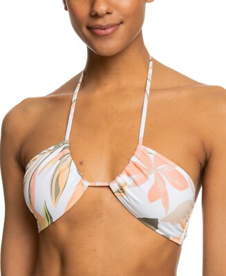 Roxy Juniors' Pt Beach Classics Floral-Print Halter Bikini Top Multi Size XL