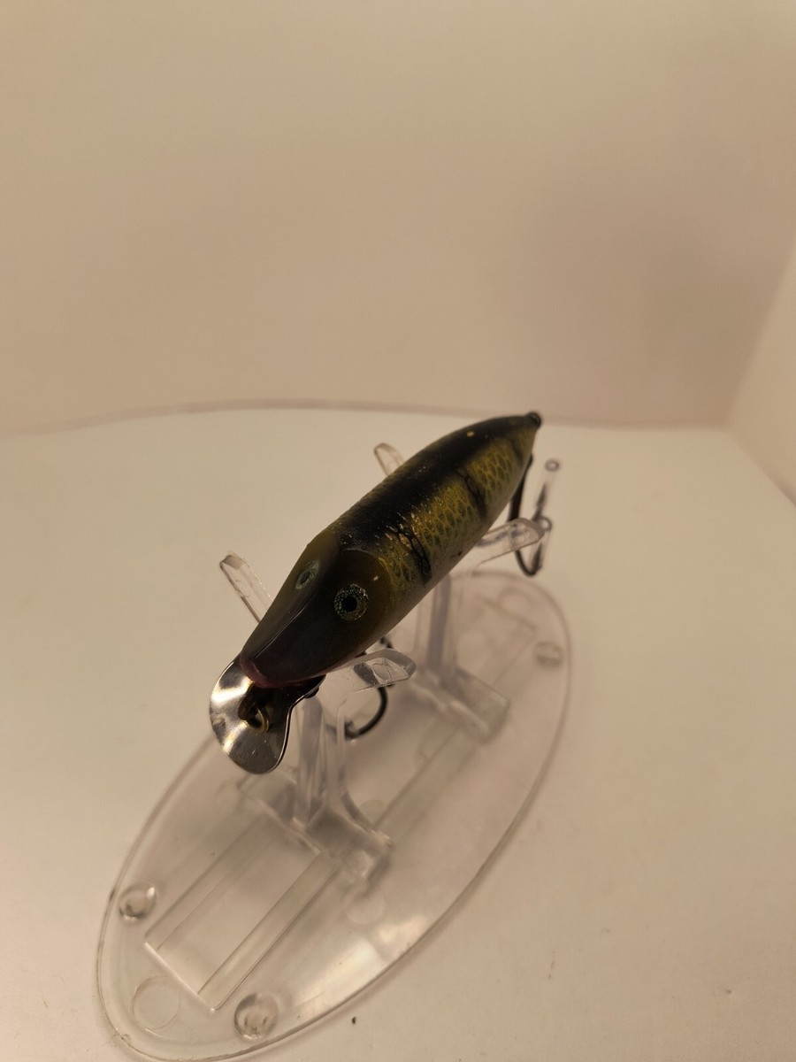 Leurre de pêche vintage Heddon River Runt Spook, marron et gris 3 - France