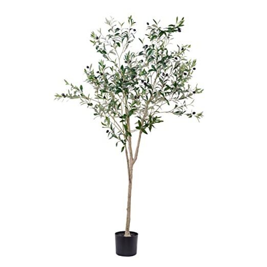 Artificial Olive Tree, 6FT Tall Faux Silk Plant Artificial Tree 6FT Olive Tree