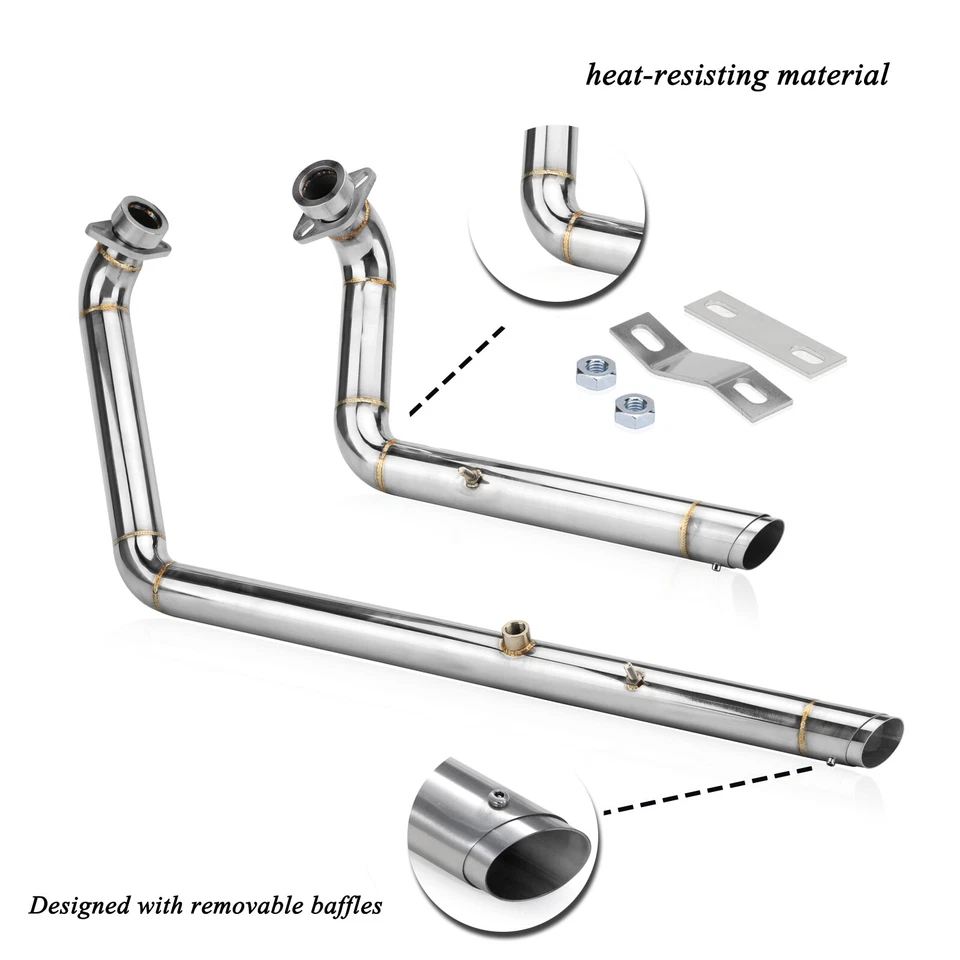 Shortshots Staggered Exhaust Pipe System Kits For Yamaha V-Star 950 Bolt XVS950 Foto 4 de 4