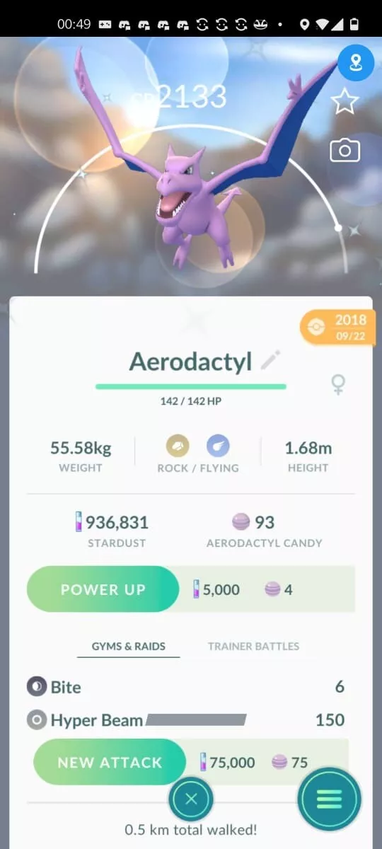 How rare is Aerodactyl? : r/pokemongo