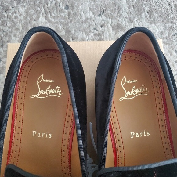 Christian Louboutin Dandelion Flat Velours Degrade Velvet Glitter Loafers Christian Louboutin Dandelion Flat Velours Degrade Velvet  main image 2