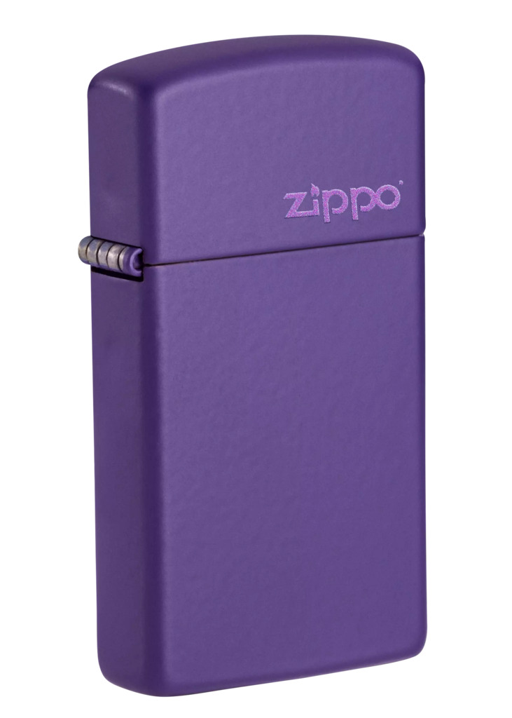 Zippo Windproof Slim Purple Matte Lighter with Zippo Logo, 1637ZL New In Box. Available Now for 22.75