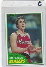 1981 TOPPS #87 WEST JIM PAXSON ROOKIE NICELY CENTERED PACK FRESH .99 SHIP  (C)