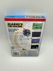 Mario's Time Machine NES Nintendo Complete CIB W/ Rare Poster! Great Shape!!!
