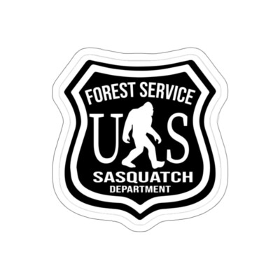 US FOREST SERVICE SASQUATCH DEP'T STICKER FOR JEEP CAR TRUCK DECAL BIGFOOT YETI 