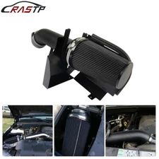 For Silverado 99-06 V8 4.8L/5.3L/6.0L Heat Shield Cold Air Intake+Filter BLACK