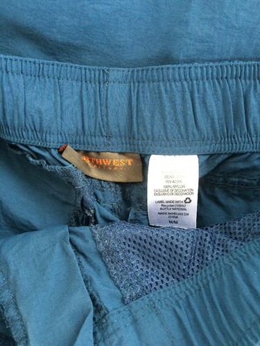 Northwest Territory Boys Sz M 30x9 Belted Packable Nylon Shorts Hiking Camping - Picture 7 of 7
