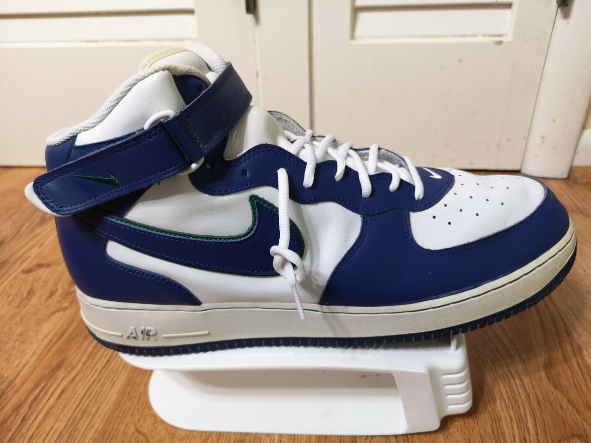 VTG DS Nike Air Force 1 Mid 306352-144 Foliage Royal Pine VTG DS Nike Air Force 1 Mid 306352-144 Foliage Royal Pine