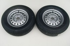 2 X CARAVAN WHEELS AND TYRES 195 70 R14 95N 5 STUD 112mm PCD  FREE DELIVERY 
