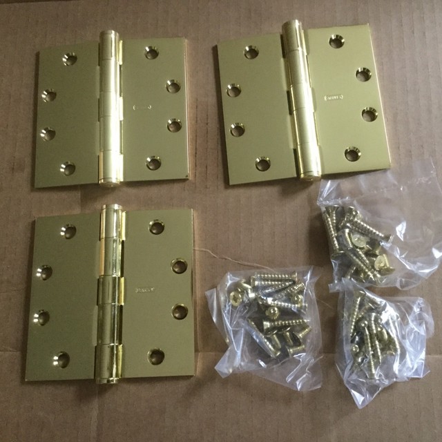Stanley Hinges F179 4.5 x 4.5 Polished Brass Finish NOS Lot 3 eBay