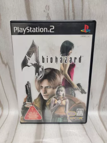 Resident Evil 4 Biohazard Playstation 2 CIB Japanese Import Region Locked PS2