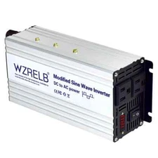 Power Converter Modified Sine Wave Inverter 1000W 12V to 120V Car Truck Motor RV