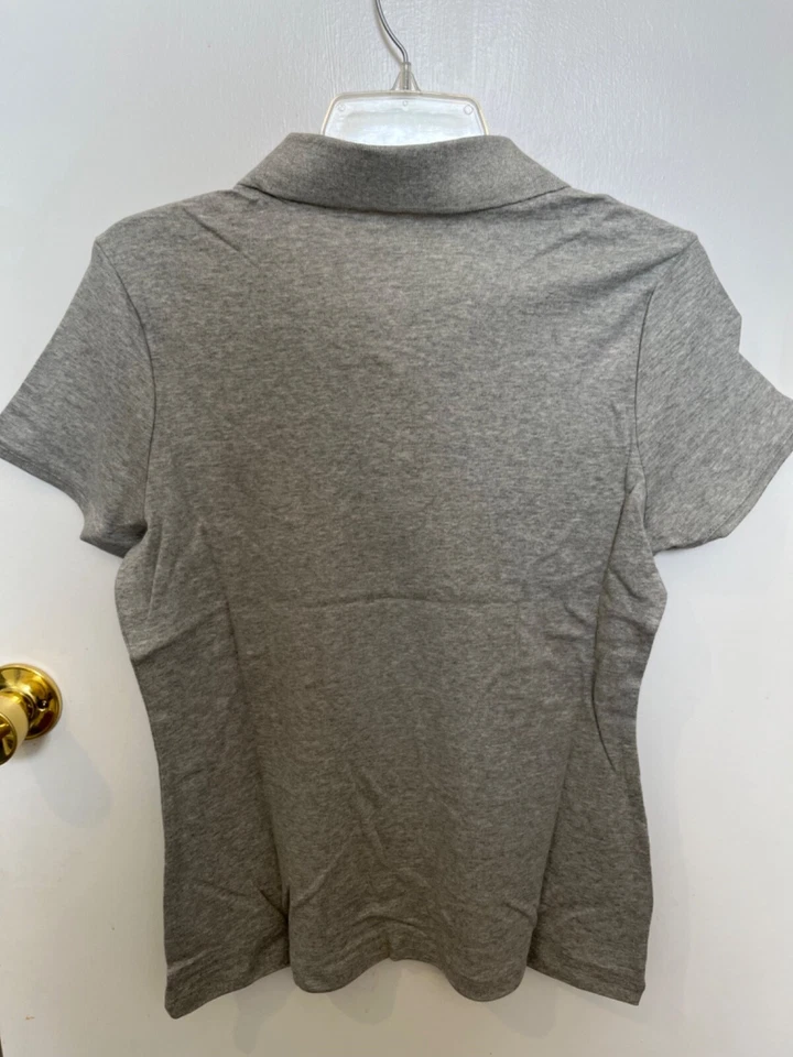 NUEVO Uniforme Polo Niñas Justice 18/20 Gris Manga Corta Foto 3 de 3