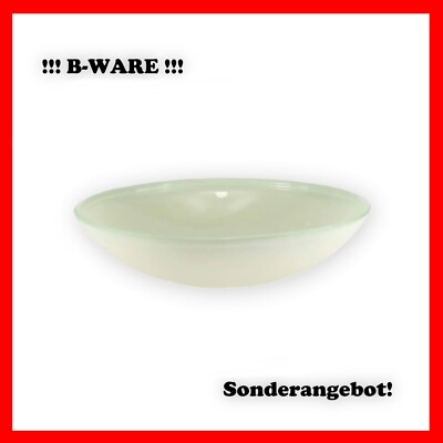 Budawi  Glasschale Brunnenschale Obstschale Creme 40 cm Zimmerbrunnen ! B-WARE !