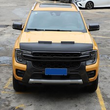 Fits 2023-2026 Ford Ranger Hood Bra Guard Pu Leather Stone Bug Deflector