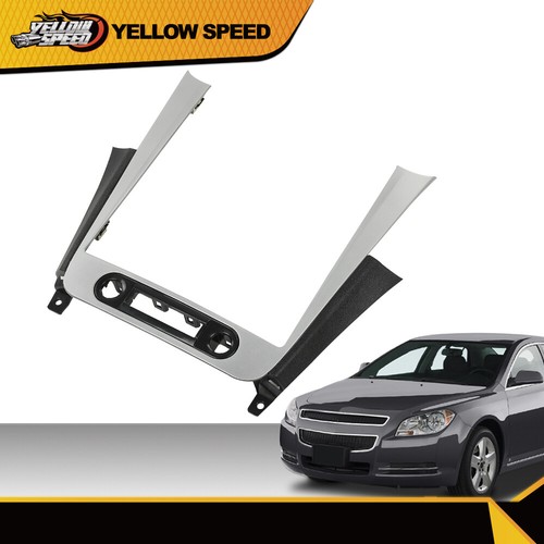 Fit For 2008-2012 Chevy Malibu Center Radio Dash Bezel Trim Panel Silver/Black - Picture 12 of 12
