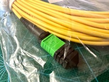 MOLEX QSFP MPO/MTP Female 8F Fiber Optic Trunk Patch Cable,Singlemode OS2 Yellow