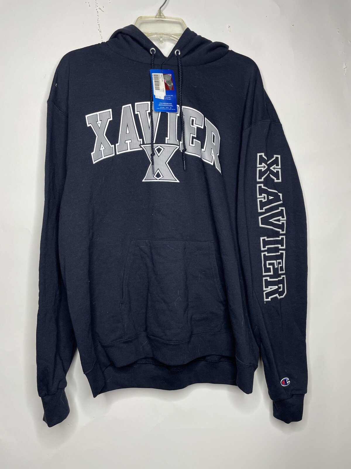 Xavier University Champion Hoodie Size XL Blue College NCAA NWT