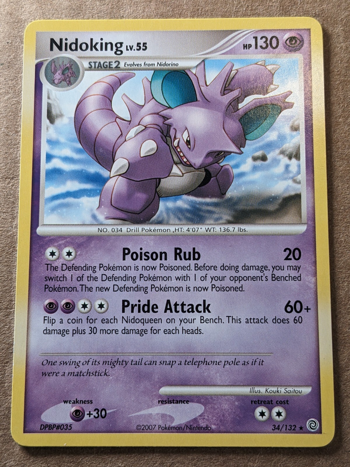 Nidoking (34/132, LP) - Secret Wonders