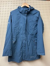 Exofficio Rain Jacket Jacket - Women's Large 12-14 Green Nylon Zip Travel Hood