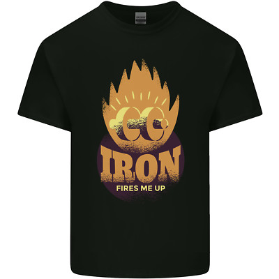 Iron Fires Me Up Gym Bodybuilding Kinder T-Shirt Kinder