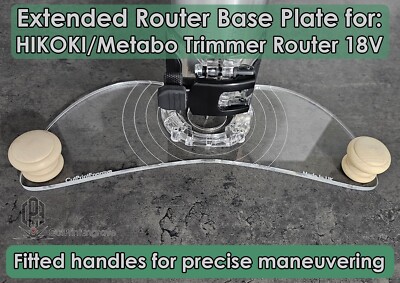 Griff Vierkant Trimmer Oberfräse Grundplatte für HIKOKI/Metabo Trimmerfuß 18V