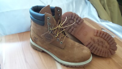 Timberland 6 Inch Double Collar Premium Leather Boots 10 M Rust